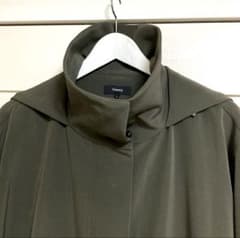 【極美品22SS】セオリー 01-2109606 ミリタリーコート S(XL相当 美品】セオリー theory ミリタリーコート S(XL相当) オーバーサイズ