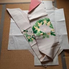 お値下げいたしました❤️塩瀬　牡丹柄名古屋帯のサムネイル