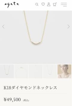 アガットネックレス　18金のサムネイル