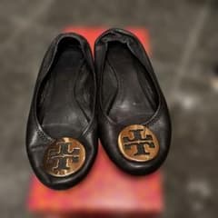 Tory Burch REVA フラットシューズ ブラック 5のサムネイル