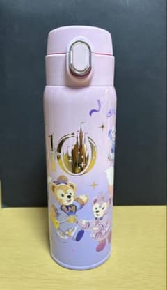 【3月23日まで限定】 上海ディズニー　10周年　ドリンクボトル　新品 上海ディズニー 10周年 ダッフィーフレンズ ステンレスボトル水筒450ml