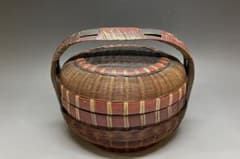 提籃 竹籠 菓子器 網代編み 竹編み 伝統工芸品 M453 - メルカリ