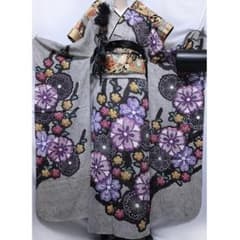 振袖6点セット168.5cm◇正絹フルセット成人式前撮り撮影総絞り風NQ48