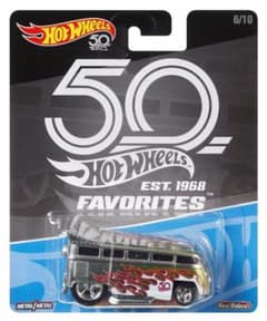 ホットウィール 50周年 FAVORITES フォルクスワーゲンT1ドラッグバスのサムネイル