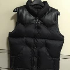 ダウンベスト レザー アズールのサムネイル