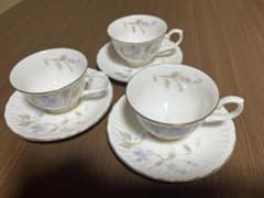 HOYA FINE BONE CHINA カップ＆ソーサー 3客セットのサムネイル