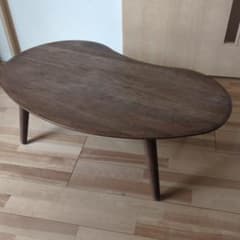 ビーンズ型 ローテーブル ウォールナット mofy table 100 - メルカリ