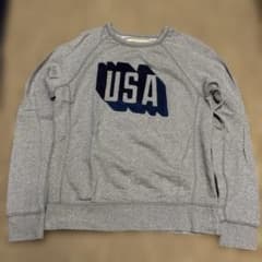American Eagle アメリカンイーグル USAロゴ スウェット グレー