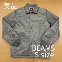 美品 BEAMS ビームス 中綿コーチジャケット カーキ Sサイズ - メルカリ