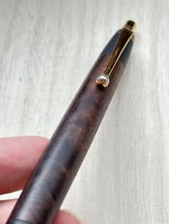 野原工芸　旧型　ボールペン　胡桃 胡桃（ブラックウォールナット）のボールペン・スタンダード – 野原