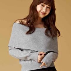 COCODEAL アンゴラオフショルニットのサムネイル