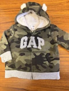 baby GAP 迷彩柄 ジップアップパーカー 6-12ヶ月のサムネイル