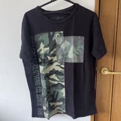 Tシャツ 黒、カモフラージュのサムネイル