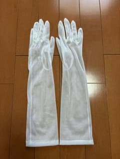 ウェディング用ホワイトロンググローブのサムネイル