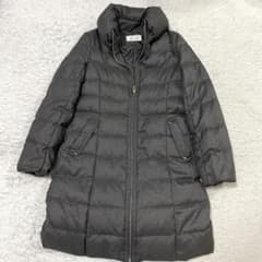 美品 anysis ダウンコート ショールカラー ゴールド金具 洗える S相当 