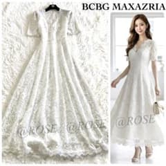 未使用級】BCBG MAXAZRIA 総レース マキシドレス ワンピース 花柄
