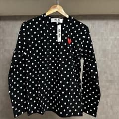 希少S COMME des GARCONS ハートロゴ PLAY ドット柄 長袖 - メルカリ