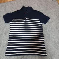 【ノーマル】UNIQLO ストライプ ポロシャツ 140のサムネイル