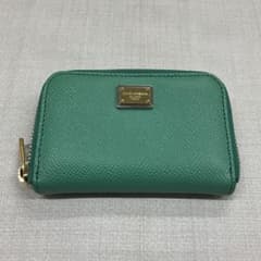 ◎DOLCE & GABBANA ドルチェ&ガッバーナ財布グリーン コイン