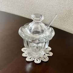美品】バカラ ミズーリ ジャムポット ガラス製スプーン付き - メルカリ