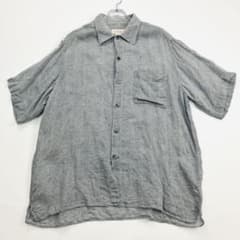 【超希少サイズ】　エルメネジルドゼニア リネン100%シャツ　イタリア製　2XL 超希少サイズ】 エルメネジルドゼニア リネン100%シャツ イタリア製