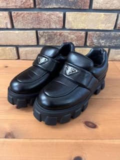 【訳アリ】prada モノリス ローファー トライアングル 42 黒 訳アリ】prada モノリス ローファー トライアングル 42 黒 - メルカリ