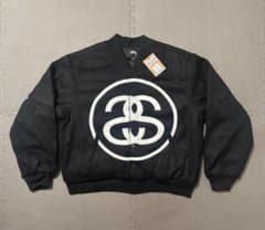STUSSY SS-LINK VARSITY JACKET Black - メルカリ