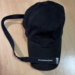 Peaceminusone ロング紐キャップ　ブラック Peaceminusone ロング紐キャップ ブラック - メルカリ