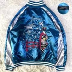 希少XLサイズ】サイカイ スカジャン 富士山 桜 舞妓 日本橋 刺繍