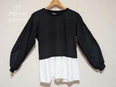 GLOBAL WORK ブラックレイヤード風トップス 160のサムネイル
