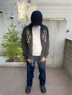 ネイティブ柄 ショールカラー ニット カーディガンのサムネイル