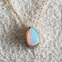 オパール♡【ジュエルクローゼット】K10 ドロップ ネックレス 