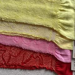 お値下げ！お子様　正絹　帯揚げ　 赤，ピンク(合計2枚)のサムネイル