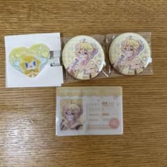 鏡音レン 100均コラボグッズセット 缶バッジ ヘアクリップのサムネイル