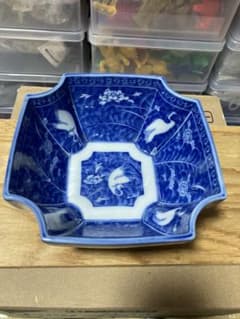 深川製磁 白鷺 四方隅切深鉢 美品 - メルカリ