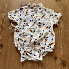 美品！70 ミッキー甚平　ジンベイ　ロンパースのサムネイル