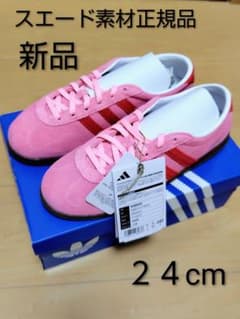 ✨新品adidasGAZELLEスエードスニーカー ピンク２４cmタイムセール✨のサムネイル