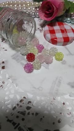 金平糖 ビーズ❦2種類❦20個♡通し穴つき❦ハンドメイド❦デコのサムネイル