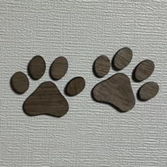 木製 犬猫 肉球 プレートウォールアートハンドメイドDIYパーツ インテリア雑貨のサムネイル