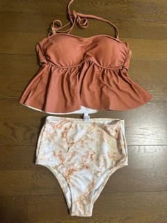 trunk88 セパレート水着 ビキニ フリル 大理石柄