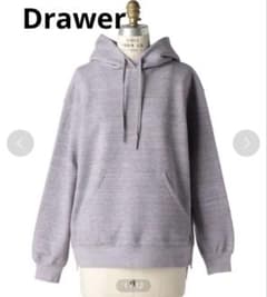 未使用に近いDrawer ドゥロワー コットンカシミヤ裏毛パーカー - メルカリ