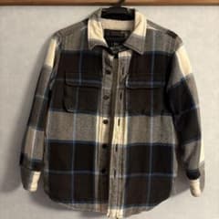 GAP KIDS チェック柄 ボアジャケットのサムネイル