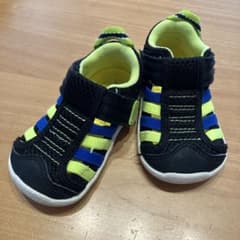 ベビーサンダル 12.5cm 黒/黄/青のサムネイル