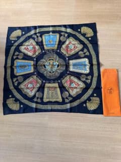 エルメス スカーフ カレ90 Poste et Cavalerie HERMES - メルカリ