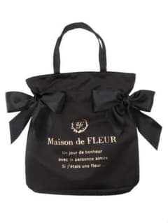 Maison de FLEUR リボントート 黒のサムネイル