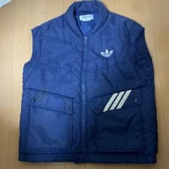 90s 80s adidas デサントダウンベスト　トレフォイル　オリジナルのサムネイル