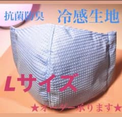 【冷感生地】夏用クール L1枚 速乾吸収 インナーマスク 夏 接触冷感 ひんやりのサムネイル