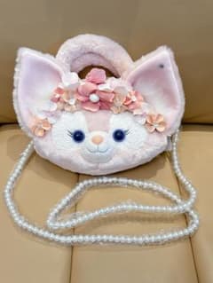 お顔厳選　上海ディズニー　中秋 リーナベル ショルダーバッグ　パールチェーン付き お顔厳選 上海ディズニー 中秋 リーナベル ショルダーバッグ