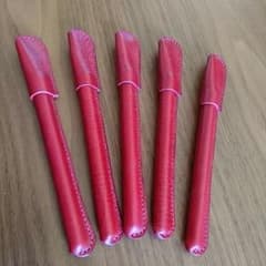 本革のボールペン(赤)  1本のサムネイル