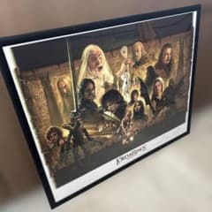 ロード・オブ・ザ・リング 二つの塔 リトグラフ 木製フレーム付き